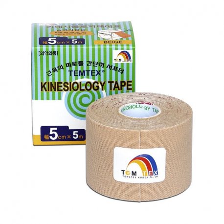TEMTEX kinesio tape Classic, béžová tejpovacia páska 5cm x 5m