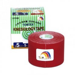 TEMTEX kinesio tape Tourmaline, červená tejpovacia páska 5cm x 5m