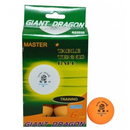 Loptičky stolný tenis Dragon Master 1* oranžové
