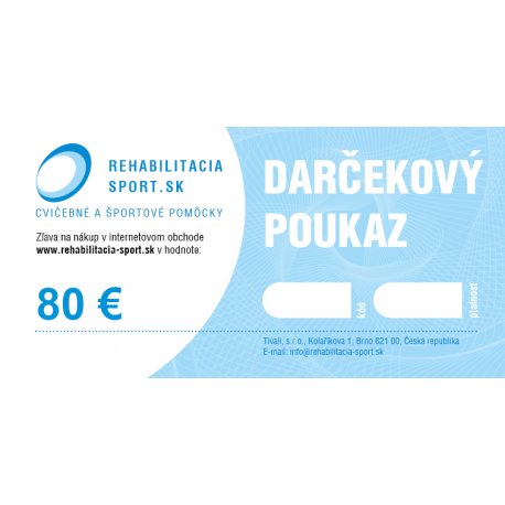 Darčekový poukaz v hodnote 80 €